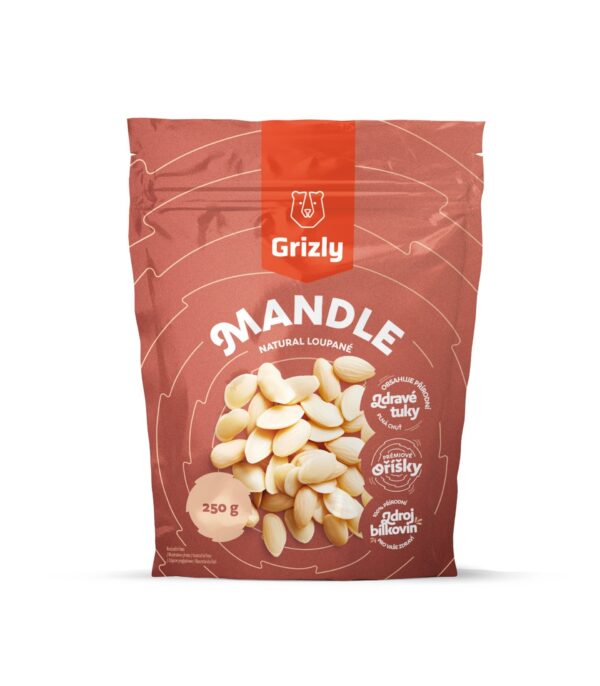 GRIZLY Mandle natural lúpané 250 g - mandle natural - bio mandle - mandle bio - nelupane mandle bio - bio nelupane mandle - mandle so supkou - mandle v supke - ako olupat mandle - recept na mandlove mlieko - recept na mandlovy napoj - mandlove mlieko - mandľové mlieko - alpro mandlove mlieko - mandlové mlieko - mandlove mlieko cena - mandlove mlieko pouzitie - mandlove mlieko alpro - mandlove mlieko recenzie